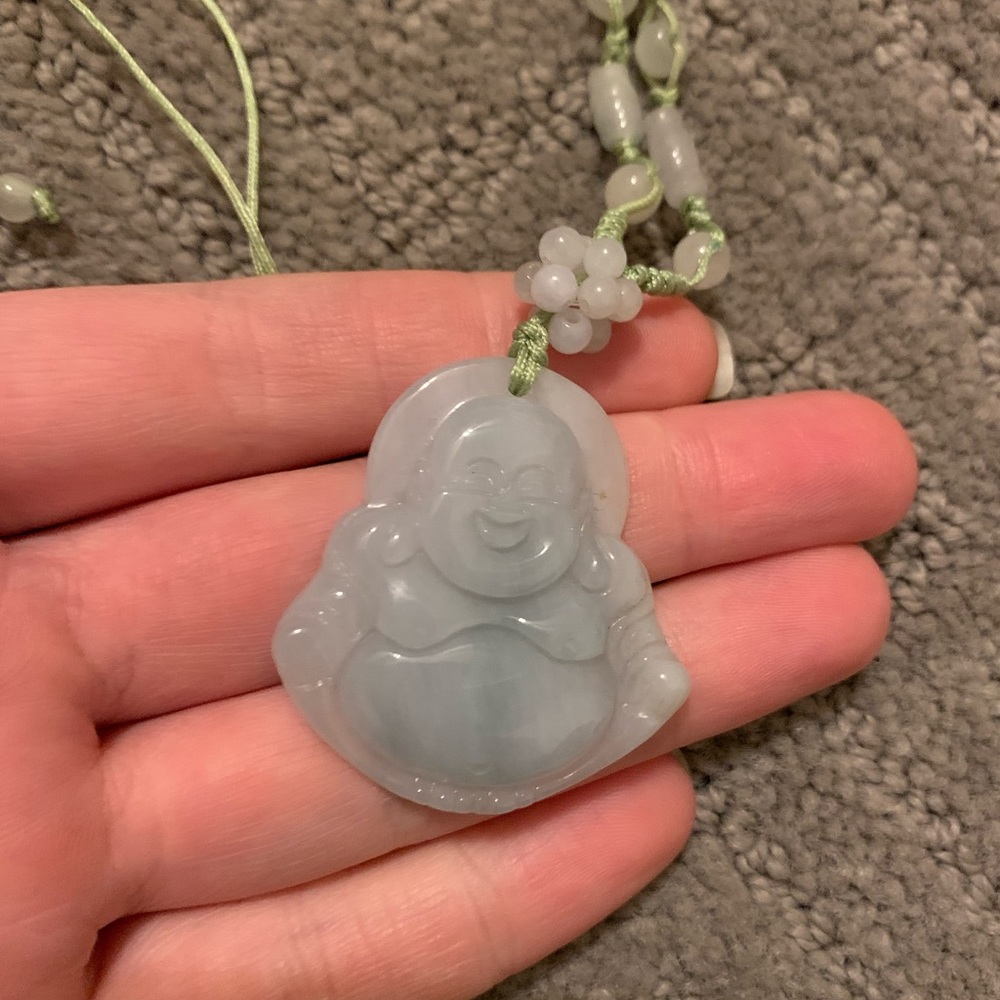 💙 Jade Buddha necklace